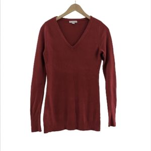 4/$25! New York & Co Red V-Neck Sweater - Sz XS